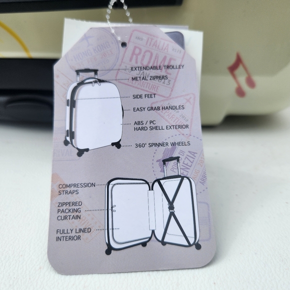 Disney Hard Suitcases Bioworld Limited Edition 100 Years Of Music 20" - Picture 3 of 5